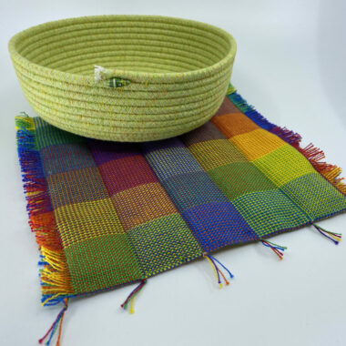 Coils Twines & Knots Contemporary Baskets: dyed coiled baskets & woven accessories.
