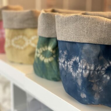 Lilly and Remains: shibori dyed home goods