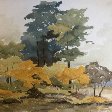 treehouse gardens: watercolor landscapes