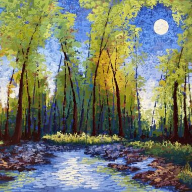 acrylic palette knife paintings
