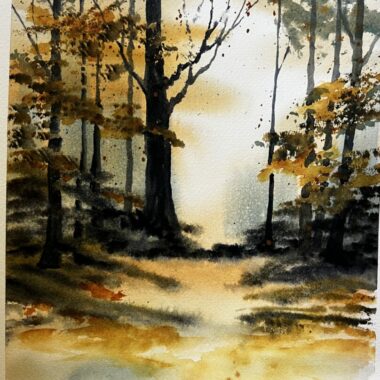 treehouse gardens: watercolor landscapes