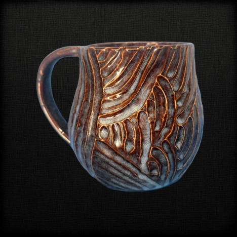Carved Mug by Courtney Hamm